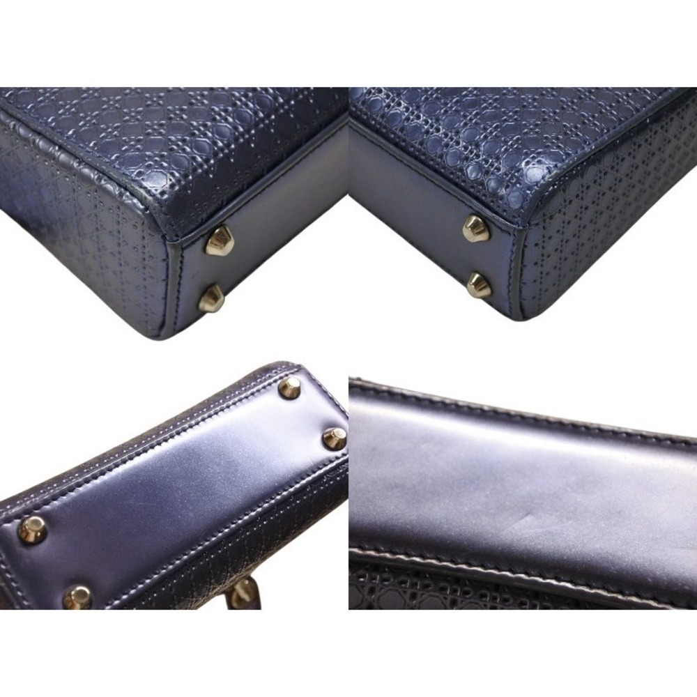 CHRISTIAN DIOR Lady Cannage metallic blue - Picture 9 of 10
